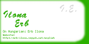 ilona erb business card